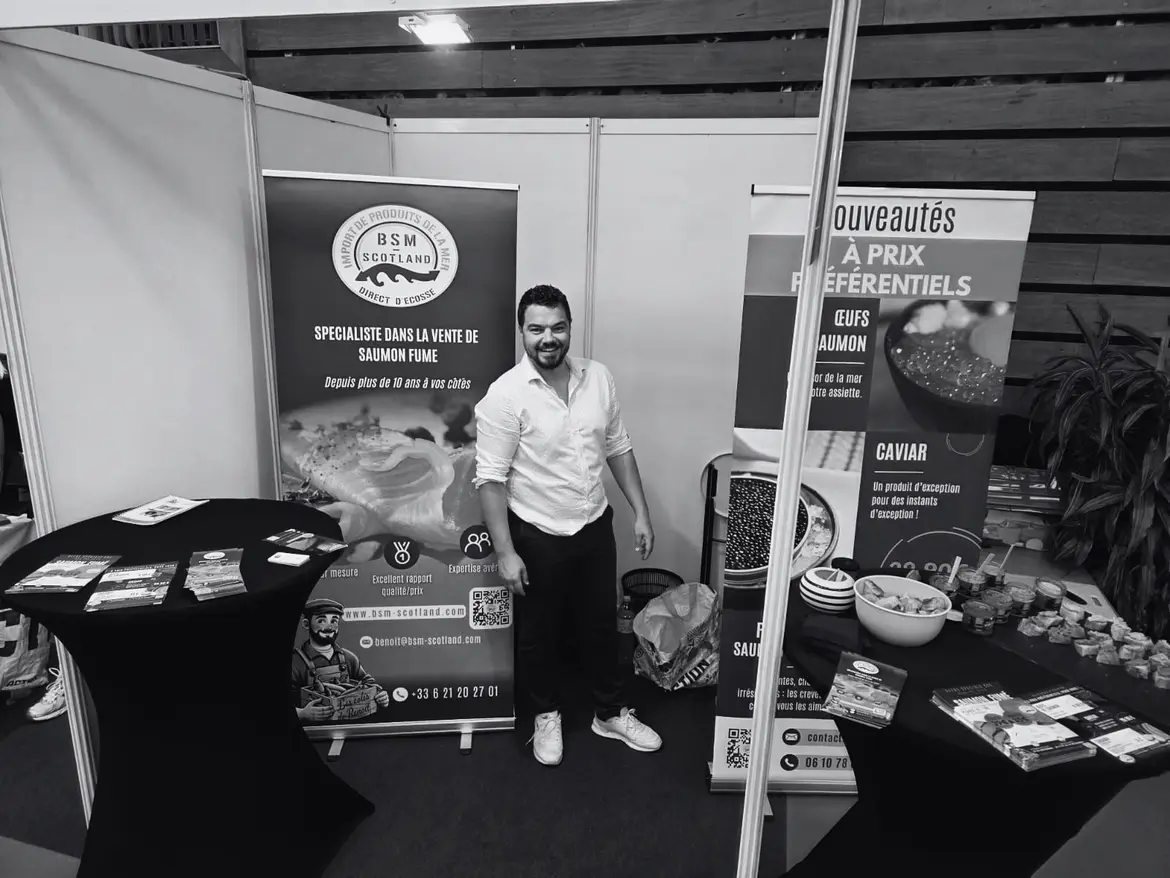 Stand de dégustation sur un salon professionnel